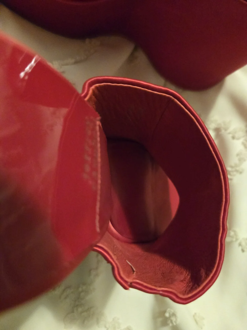 Jeffrey Campbell Sexy Red Satin Platform Mule Heels